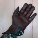 AO 27 cm leather falconry gauntlet for hawk handling