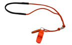 AO braided Dacron whistle lanyard with stainless steel swivel