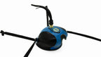AO three-piece Dutch falconry hood with genuine lizard skin inlays