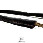 AO braided Dacron whistle lanyard with stainless steel swivel