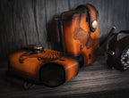 AO vegetable-tanned leather case for Marshall PocketLink receiver