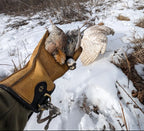 AO Rodeo falconry glove handcrafted in elk or deerskin leather