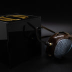 AO limited-edition Dutch hood with royal blue lizard skin inlays