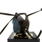 AO limited-edition Dutch hood with royal blue lizard skin inlays