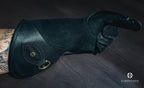 AO Line suede falconry glove handcrafted in elk and deerskin leather