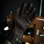 AO Rodeo falconry glove handcrafted in elk or deerskin leather