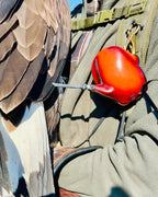 AO Khan falconry hood handcrafted for eagles