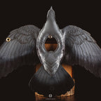 AO double-view pigeon engraved leather falconry lure