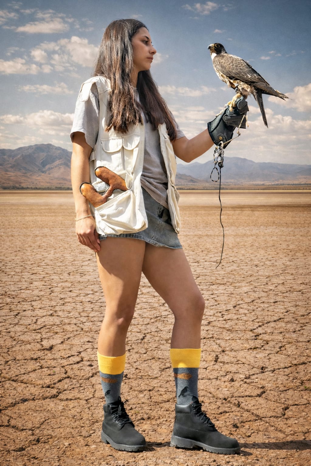 Falconry Glove Socks - colaboración AO x Muy Animal para conservación animal