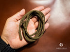 AO handcrafted woven falconry leash